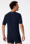 Short-sleeved shirt dark blue - Revival Karl-Heinz