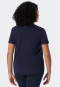 Shirt kurzarm Modal blau - Mix+Relax