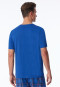 T-shirt manches courtes en coton biologique rayures indigo - Mix+Relax