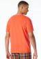 Tee-shirt à manches courtes Mix+Relax Organic Cotton rayures orange - Mix+Relax