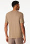 Shirt kurzarm Sweat-Qualität nougat - Mix+Relax
