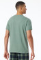 Shirt kurzarm V-Ausschnitt linde - Mix+Relax