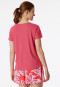 Maglietta maniche corte scollatura a V rosa - Mix+ Relax