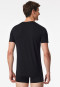 Shirt kurzarm V-Ausschnitt schwarz - Premium Modal