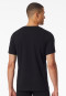 Maglietta a maniche corte con scollatura a V in nero - Premium Cotton