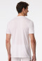 Maglietta a maniche corte con scollatura a V in bianco - Premium Modal