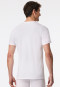 Maglietta a maniche corte con scollatura a V in bianco - Premium Cotton