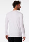 Shirt langarm Organic Cotton Rundhals weiß - 95/5