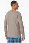 Shirt langarm V-Ausschnitt clay - Mix+Relax