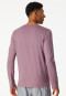 Shirt langarm V-Ausschnitt lila - Mix+Relax