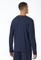 Shirt langarm V-Ausschnitt nachtblau - Mix+Relax