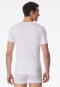 Maglia a manica corta in jersey elastico con scollo tondo di colore bianco - Long Life Soft