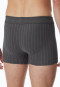 Shorts gestreift anthrazit - Fine Interlock