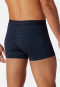 Shorts Micro-Qualität gemustert nachtblau/weiß - Pure Micro