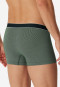 Shorts Modal gestreift dunkelgrün/weiß - Duality Function