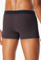 Shorts en coton bio imprimé brun-rouge - Comfort Fit