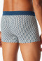 Shorts Organic Cotton gemustert silber - Comfort Fit