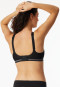 Soutien-gorge de sport noir à haute résistance aux chocs - SCHIESSER Sport