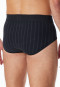 Slip de sport avec ouverture rayures bleu nuit - Fine Interlock