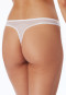 Thong microfiber lace white - Invisible Lace