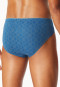 Supermini Slip gemustert blau - Long Life Soft