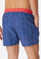 Badeshorts Webware Schwimmer gemustert rot - Casual Swim