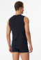 Tank top stylish cut blue-black - Long Life Soft