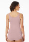 Top Lot de 2 Coton Bio blanc/rose tendre - 95/5