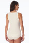 Naturally white fine rib strap top - Naturschönheit