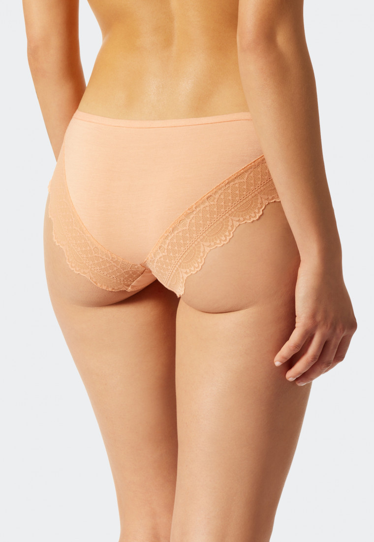 Panty lace peach - Feminine Lace