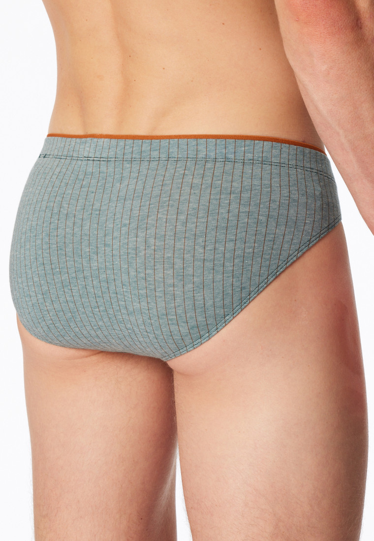 Patterned green supermini briefs - 95/5