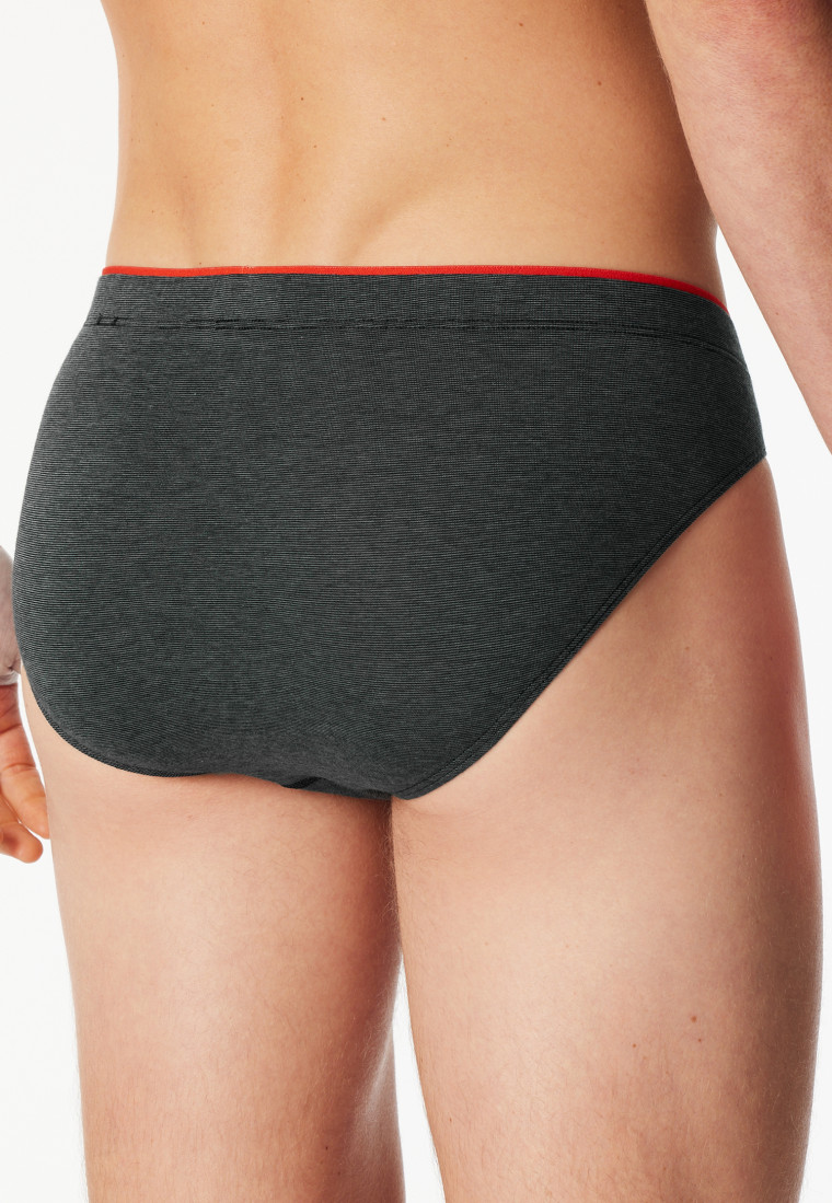 Slip supermini in cotone organico fantasia verde scuro - 95/5