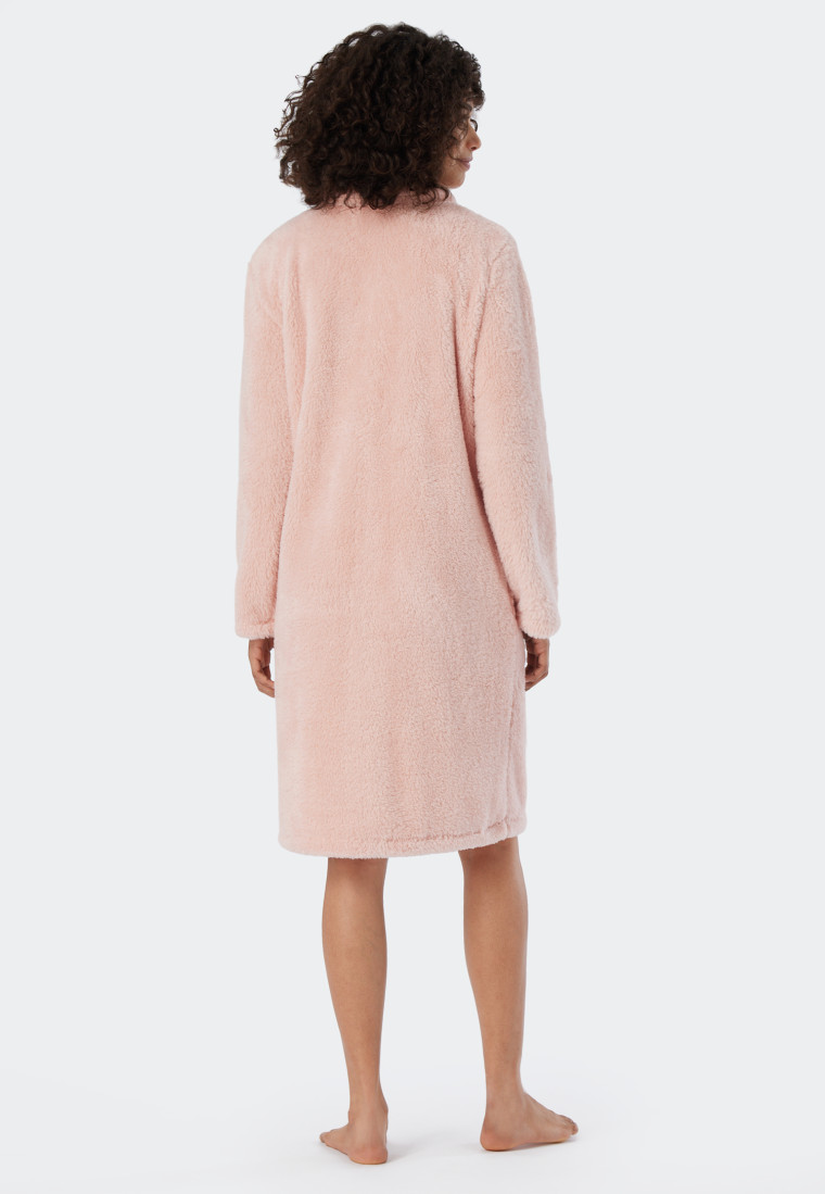 Dressing gown teddy fleece rosé - Essentials