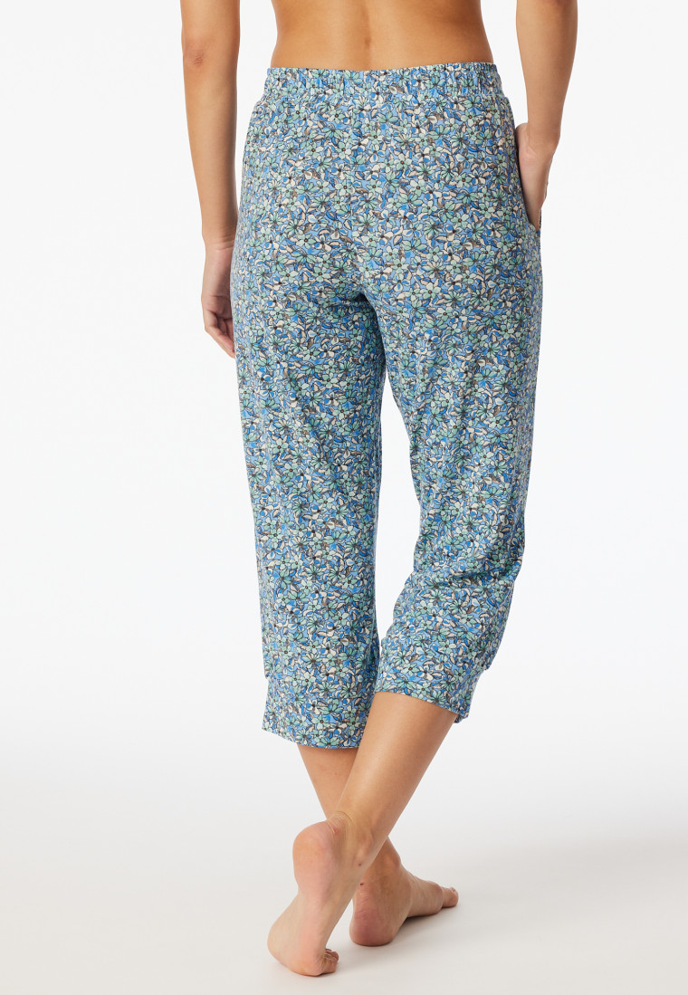 Caleçon long 3/4 Modal imprimé fleuri multicolore - Mix+Relax