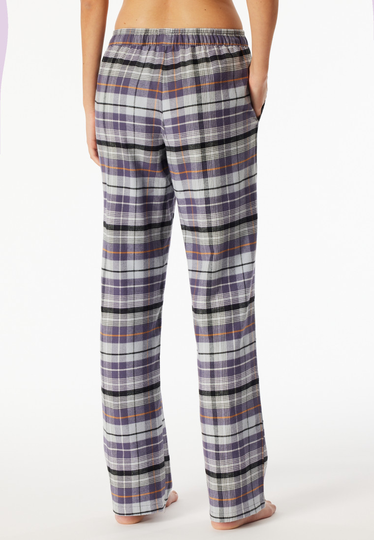 Hose lang Flanell Organic Cotton Karos multicolor - Mix+Relax