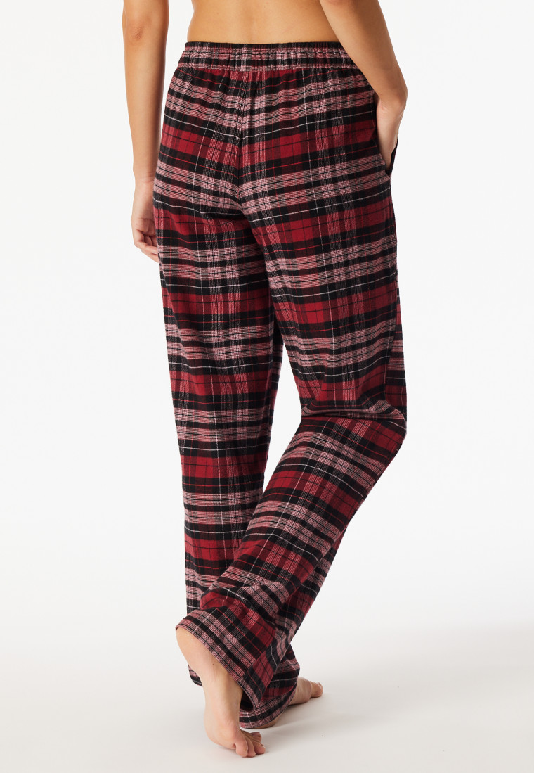 Hose lang Flanell Organic Cotton Karos multicolor - Mix+Relax