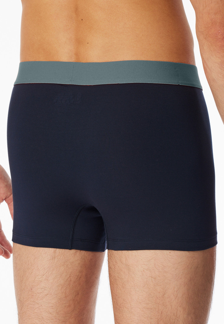 Lot de 3 shorts Organic Cotton ceinture élastique tissée multicolore - 95/5