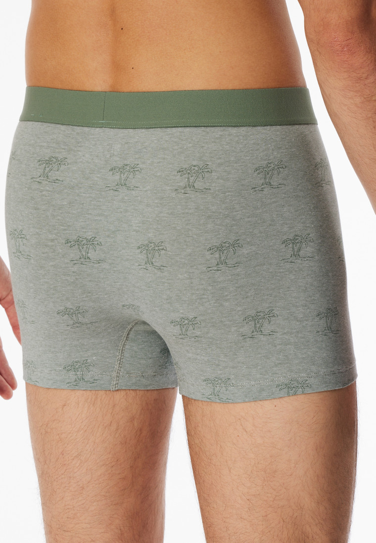 Shorts 3-pack Organic Cotton woven elastic waistband plain/patterned multi-colored - 95/5