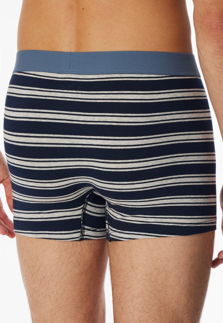 Shorts 3er-Pack Organic Cotton Webgummibund uni/gestreift mehrfarbig - 95/5