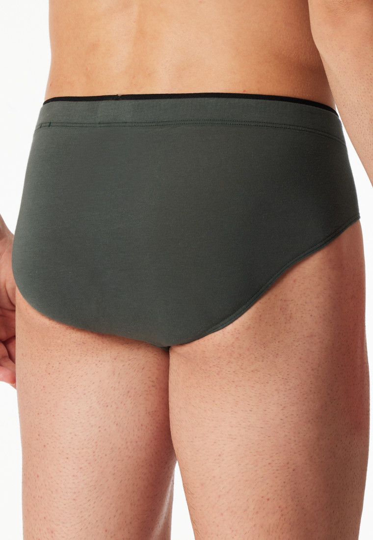 Mini slip verde scuro - Cotone premium