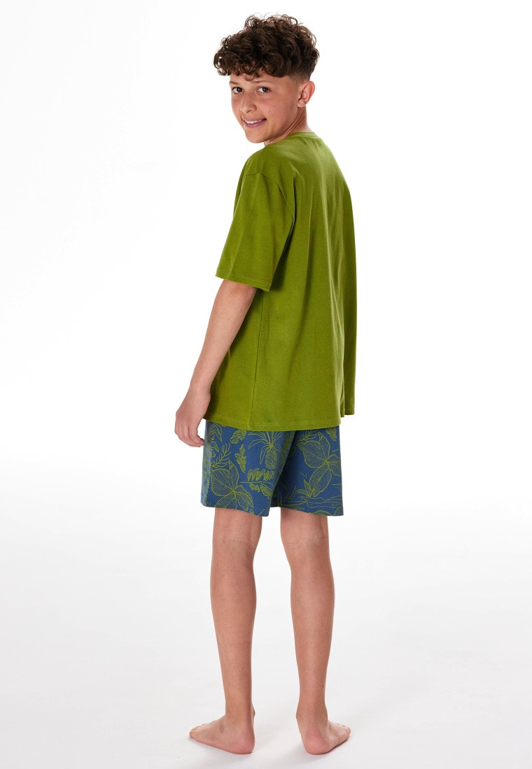 Short pyjamas pineapple grass green - Teens Nightwear