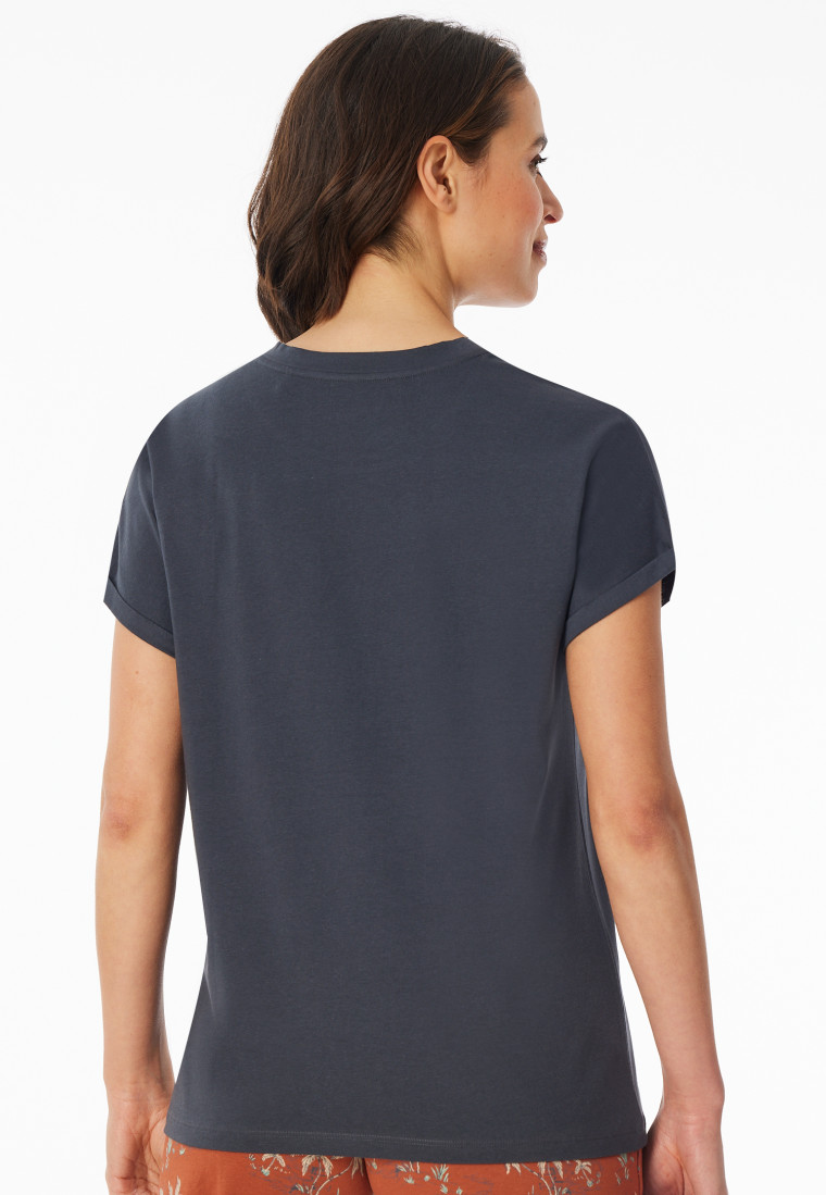 Tee-shirt à manches courtes graphite - Mix+Relax