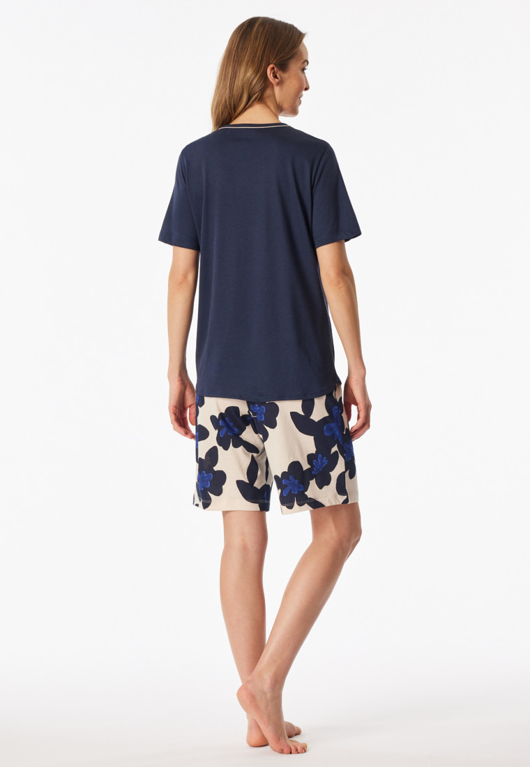 Schlafanzug kurz navy - Comfort Nightwear