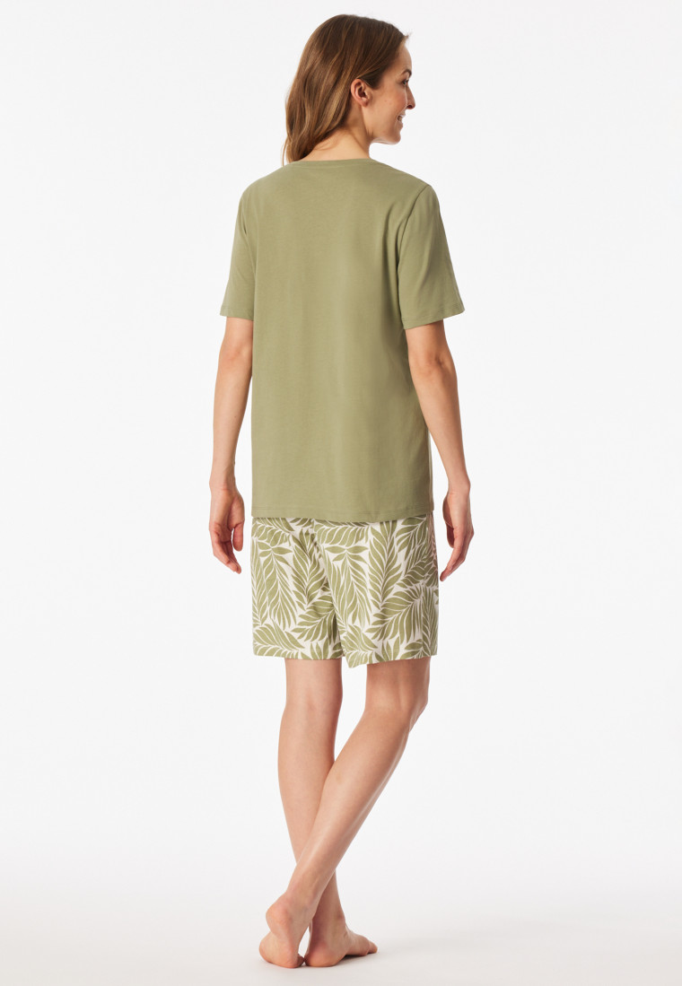 Short pyjamas lime - Comfort Essentials
