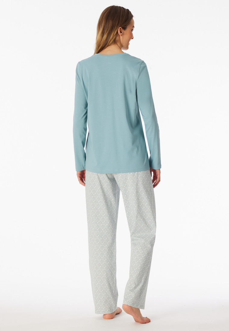 Schlafanzug lang mineral - Comfort Essentials