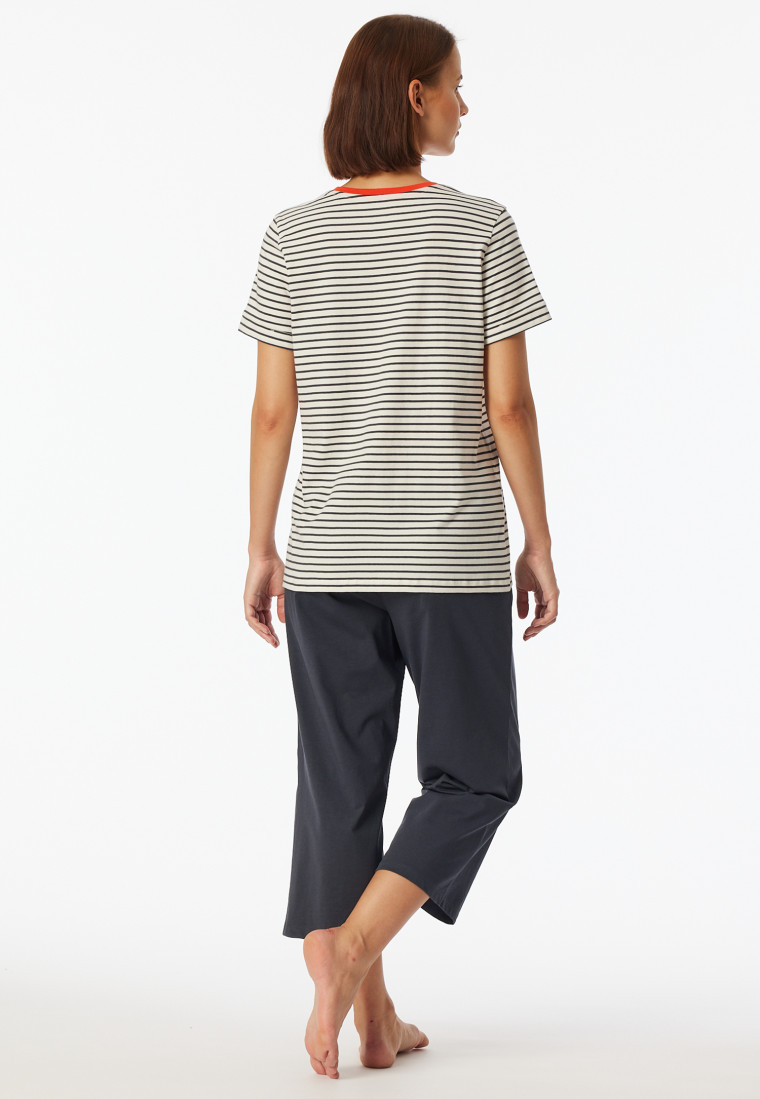 Pigiama lungo 3/4 di lunghezza off-white - Casual Essentials