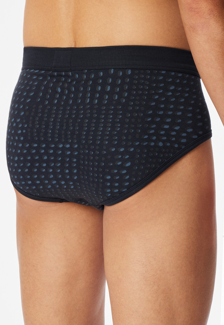 Sportslip mit Eingriff graphit gemustert - Fine Interlock