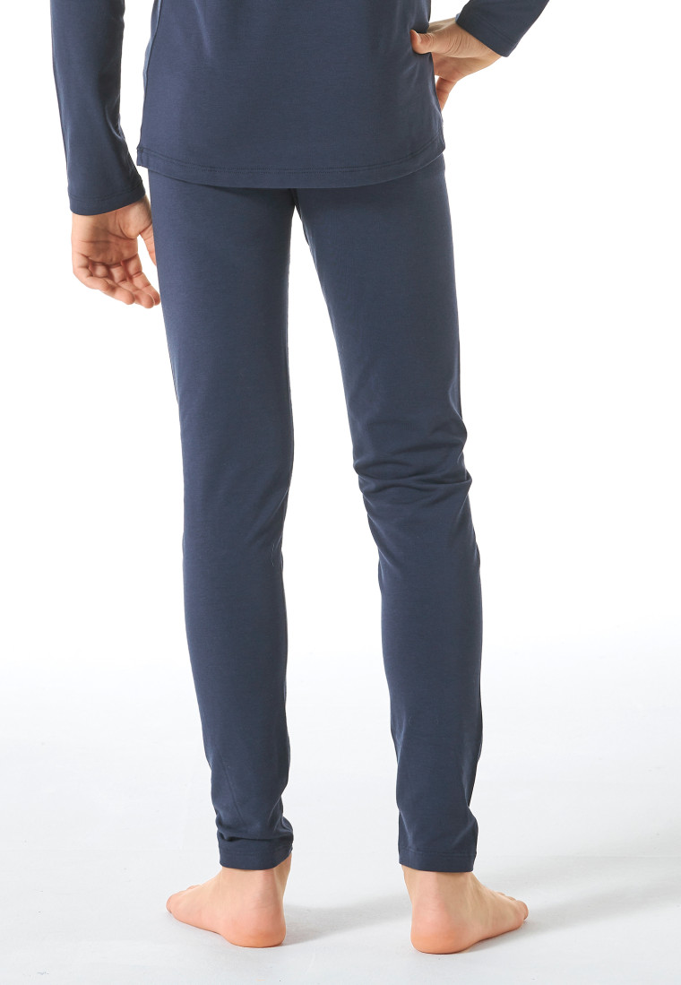 Unterhose lang unisex wärmend jeansblau - Thermo