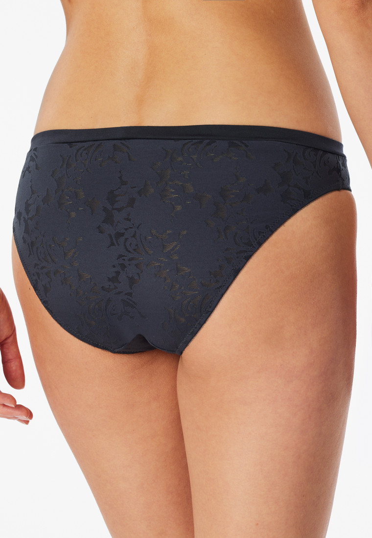 Slip rio in pizzo grafite - Modern Lace