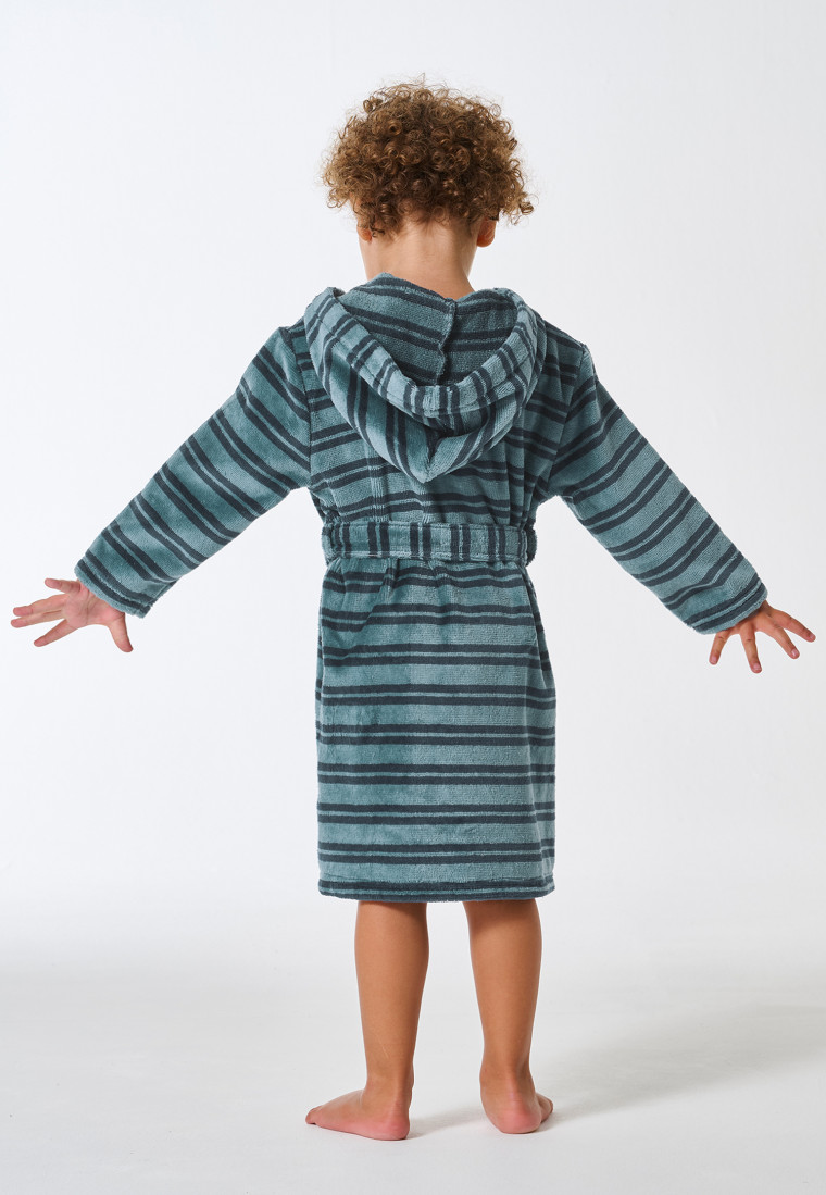 Accappatoio in velluto a strisce minerali - Nightwear bambini